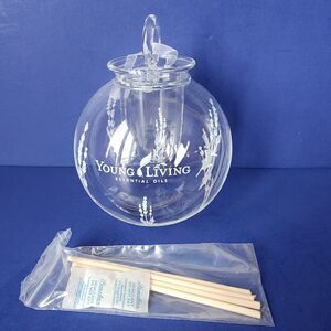 Young Living Essential Oils Reed Diffuser Glass Christmas Ornament New In Box